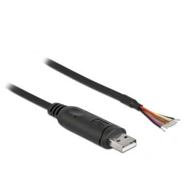 DeLOCK 90415 Serien-Kabel Schwarz 0,5 m USB 2.0 RS-232
