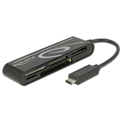 DeLOCK 91739 Kartenleser USB 2.0 Schwarz