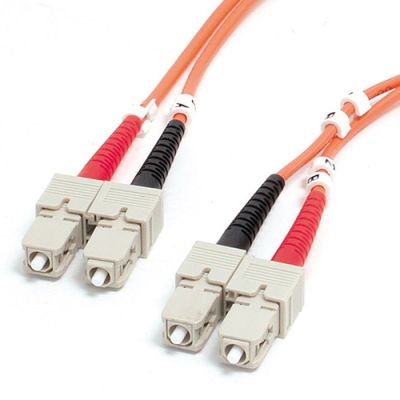 StarTech.com 2m SC zu SC (UPC) OM1 Multimode Glasfaserkabel, 62.5/125 Fasergröße, 10Gbps Netzwerke, LSZH Glasfaser Patchkabel/LWL Verlegekabel