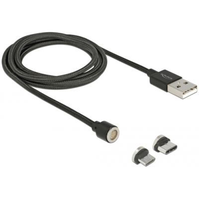 DeLOCK 85723 USB Kabel 1,1 m USB 2.0 USB A USB C/Micro-USB B Schwarz