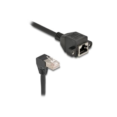 DeLOCK 80309 Netzwerkkabel Schwarz 0,25 m Cat6a S/FTP (S-STP)