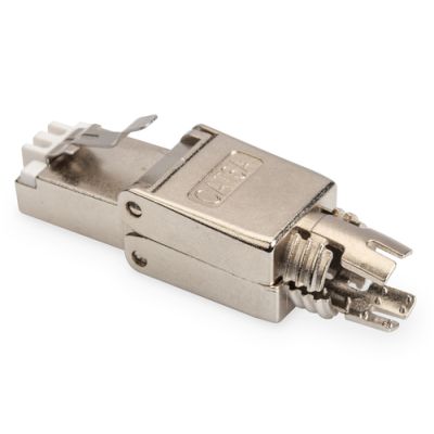 Digitus CAT 6A Feldstecker, geschirmt, werkzeugfreier Montageanschluss