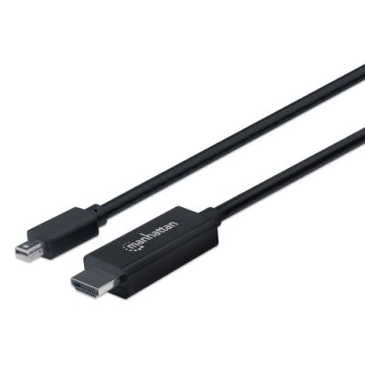 Manhattan 4K@60Hz Mini-DisplayPort auf HDMI-Kabel, Mini-DisplayPort-Stecker auf HDMI-Stecker, 1 m, schwarz