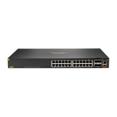 Aruba 6300F 24-port 1GbE Class 4 PoE & 4-port SFP56 Managed L3 Gigabit Ethernet (10/100/1000) Power over Ethernet (PoE) 1U Grau