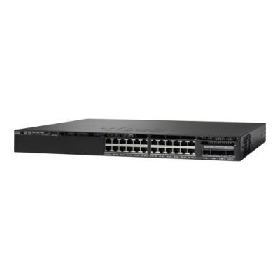 Cisco Catalyst WS-C3650-24PS-L Netzwerk-Switch Managed L3 Gigabit Ethernet (10/100/1000) Power over Ethernet (PoE) 1U Schwarz