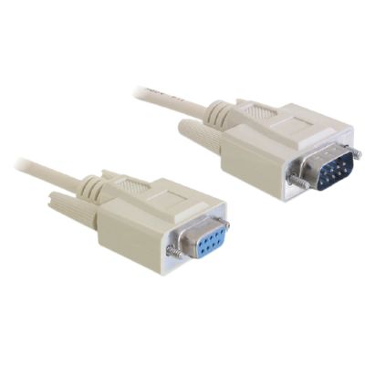 DeLOCK Sub-D9 2m Serien-Kabel Grau