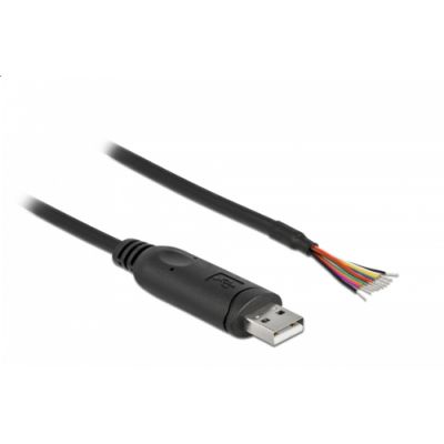 DeLOCK 90524 Serien-Kabel Schwarz 1 m USB A RS-232