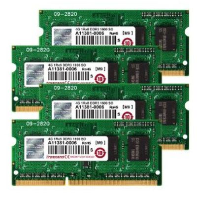 Transcend JetRam 16GB KIT (4GB x 4) Speichermodul 4 x 4 GB DDR3 1600 MHz