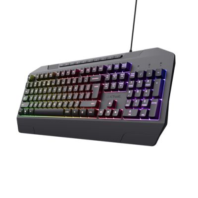Trust GXT 836 EVOCX Tastatur USB Deutsch Schwarz