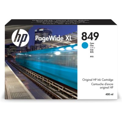 HP 849 Cyan PageWide XL Druckerpatrone, 400 ml