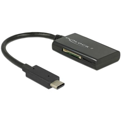 DeLOCK 91740 Kartenleser USB 3.2 Gen 1 (3.1 Gen 1) Type-C Schwarz
