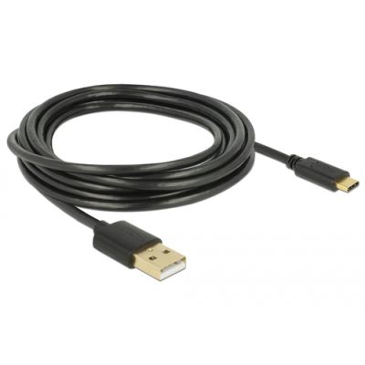 DeLOCK 85209 USB Kabel 3 m USB 2.0 USB A USB C Schwarz