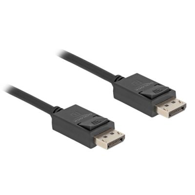 DeLOCK Koaxiales DisplayPort Kabel 16K 60 Hz 80 Gbps 1 m
