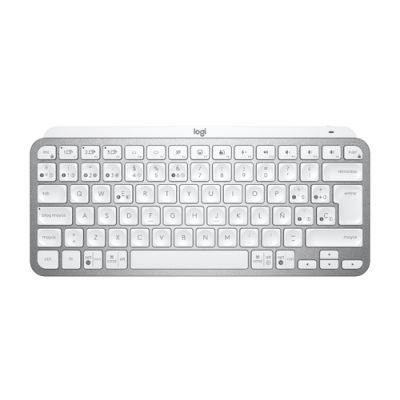 Logitech MX Keys Mini Tastatur RF Wireless + Bluetooth QWERTY Spanisch Grau