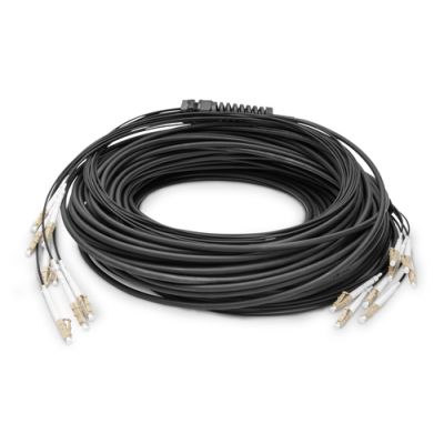 Digitus Vorkonfektionierte Glasfaser Universal Breakout Kabel, Multimode OM4, 8 Fasern, LC/UPC - LC/UPC