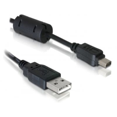 DeLOCK Cable camera Olympus 12-Pin USB 1m USB Kabel USB A Schwarz