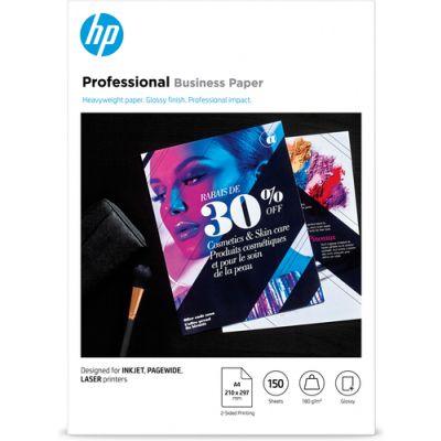 HP Professional Business Papiersorten, Glänzend, 180 g/m2, A4 (210 x 297 mm), 150 Blatt