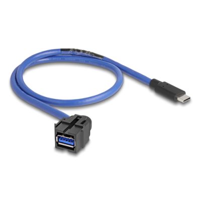 DeLOCK 88156 USB Kabel 0,5 m USB A USB C Schwarz, Blau
