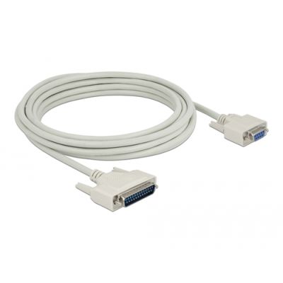 DeLOCK 86876 Serien-Kabel Beige 5 m D-Sub 25 Pin D-Sub 9 Pin