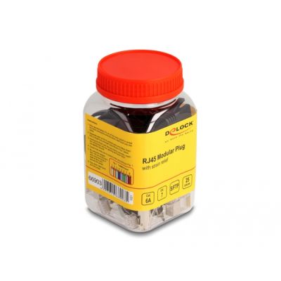 DeLOCK 66903 Drahtverbinder RJ-45 Schwarz, Metallisch
