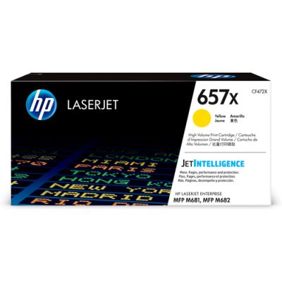 HP 657X Gelb Original LaserJet Tonerkartusche mit hoher Reichweite