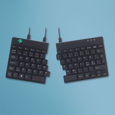 R-Go Tools Split R-Go Break Tastatur, QWERTY (ND), verkabelt, schwarz