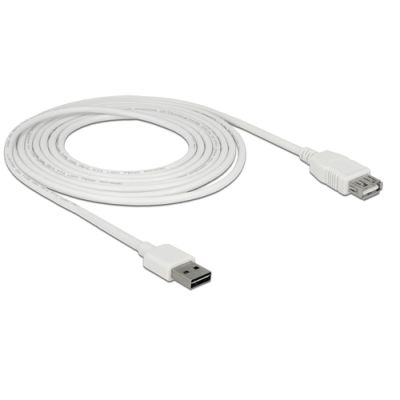 DeLOCK 85201 USB Kabel 3 m USB 2.0 USB A Weiß