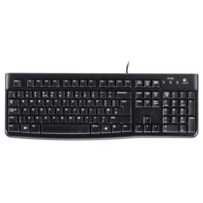 Logitech K120 Corded Keyboard Tastatur USB QWERTZ Tschechisch Schwarz