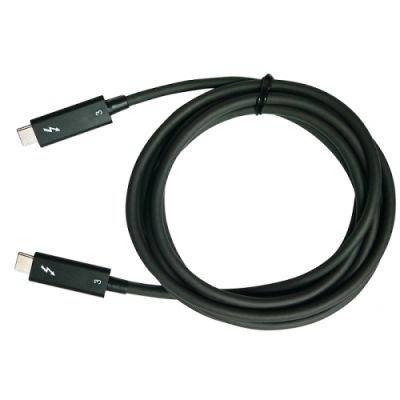 QNAP CAB-TBT320M-40G-LINTES Thunderbolt-Kabel 2 m 40 Gbit/s Schwarz