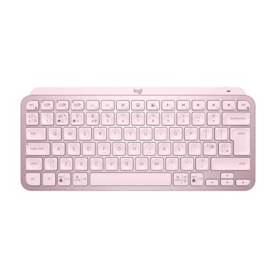 Logitech MX Keys Mini Tastatur RF Wireless + Bluetooth QWERTY Englisch Pink