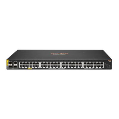 HPE Aruba Networking CX 6100 48G Class4 PoE 4SFP+ 740W Managed L3 Gigabit Ethernet (10/100/1000) Power over Ethernet (PoE) 1U