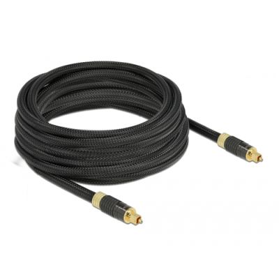 DeLOCK 86595 Glasfaserkabel 5 m TOSLINK Anthrazit