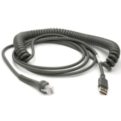 Zebra CBA-U09-C15ZAR USB Kabel 4,57 m USB A Grau