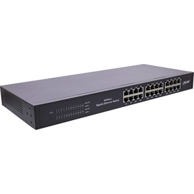 InLine Gigabit Netzwerk Switch 24-Port, 1Gb/s, 48,26cm (19"), 1HE, Metall