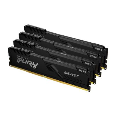 Kingston Technology FURY 16GB 2666MT/s DDR4 CL16 DIMM (4er-Kit) Beast Black