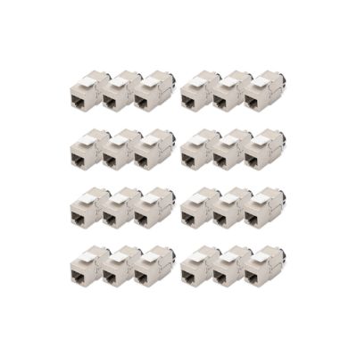 Digitus CAT 6A Keystone Modul, geschirmt mit intelligentem Kabelmanager, Set (24 Stück)