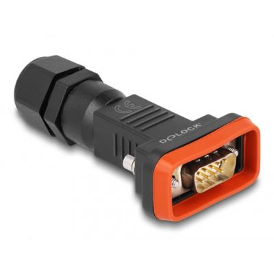 DeLOCK 87802 Drahtverbinder D-Sub 9 pin/15 soldering pin Schwarz, Orange
