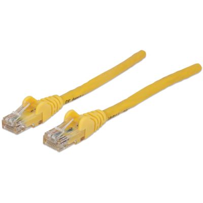 Intellinet Netzwerkkabel, Cat6, U/UTP, CCA, Cat6-kompatibel, RJ45-Stecker/RJ45-Stecker, 5,0 m, gelb