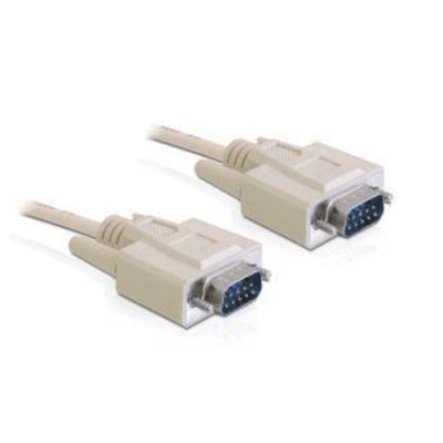 DeLOCK RS-232, 2m Serien-Kabel Beige DB-9