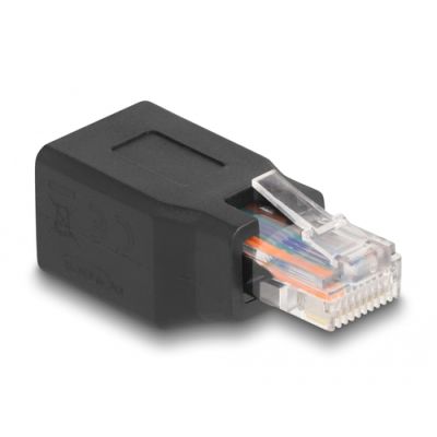 DeLOCK 66991 Drahtverbinder RJ45/RJ48/RJ50 Schwarz