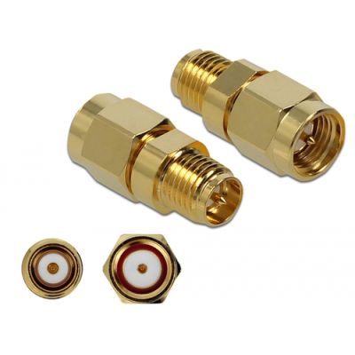 DeLOCK 89973 Drahtverbinder SMA, RP-SMA Gold