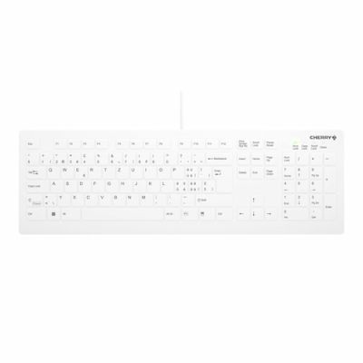 CHERRY AK-C8112 Tastatur USB QWERTY Schweiz Weiß