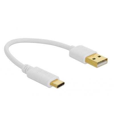 DeLOCK 85355 USB Kabel 0,15 m USB A USB C Weiß