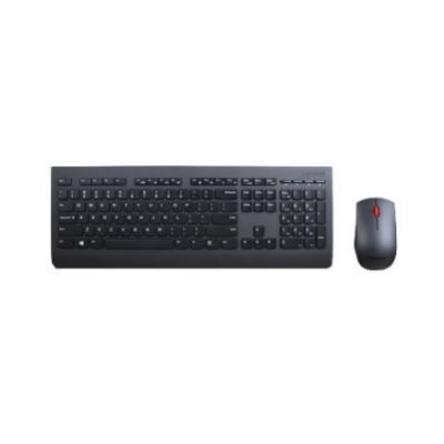 Lenovo 4X30H56799 Tastatur Maus enthalten RF Wireless AZERTY Belgisch, Französisch Schwarz